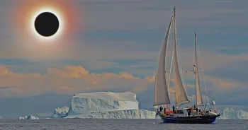 Groenland - Eclipse totale de soleil