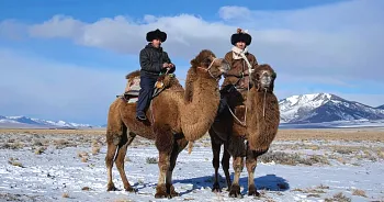 Désert de Gobi en hiver