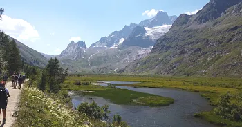 Tour du Mont Blanc intégral, secteur du Lac Combal