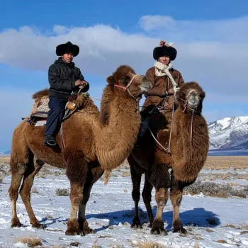 Désert de Gobi en hiver