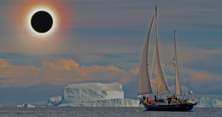 Groenland - Eclipse totale de soleil