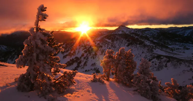 Lever de soleil dans le Capcir