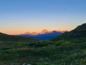 Coucher de soleil sur le Mont Viso