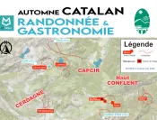 La carte des randonnées du séjour