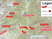 La carte des randonnées du séjour