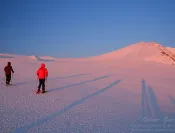 On a marché sur la neige rose !